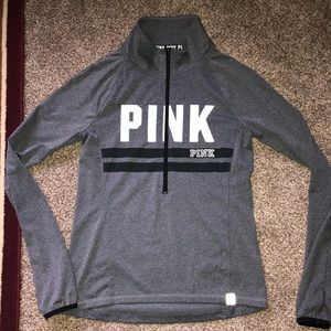 Vs Pink grey zip up